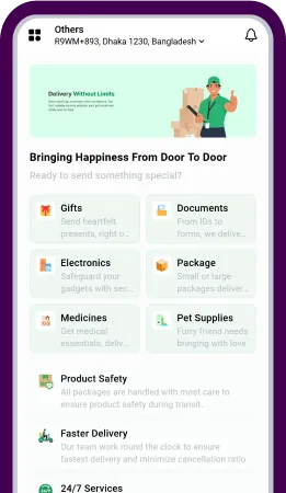 Sales Parcel Industry Mobile Screen
