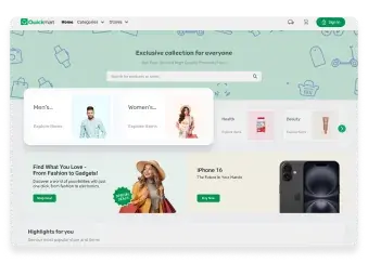 Sales React Website Screen