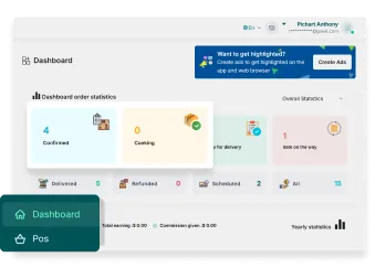 Sales Vendor Panel Screen